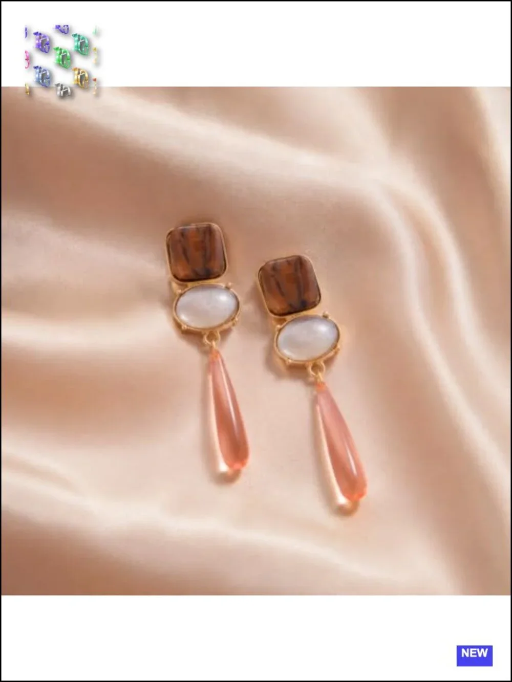 Geometric Drop Dangle Earrings Acrylic Statement Irregular Hanging Earrings for